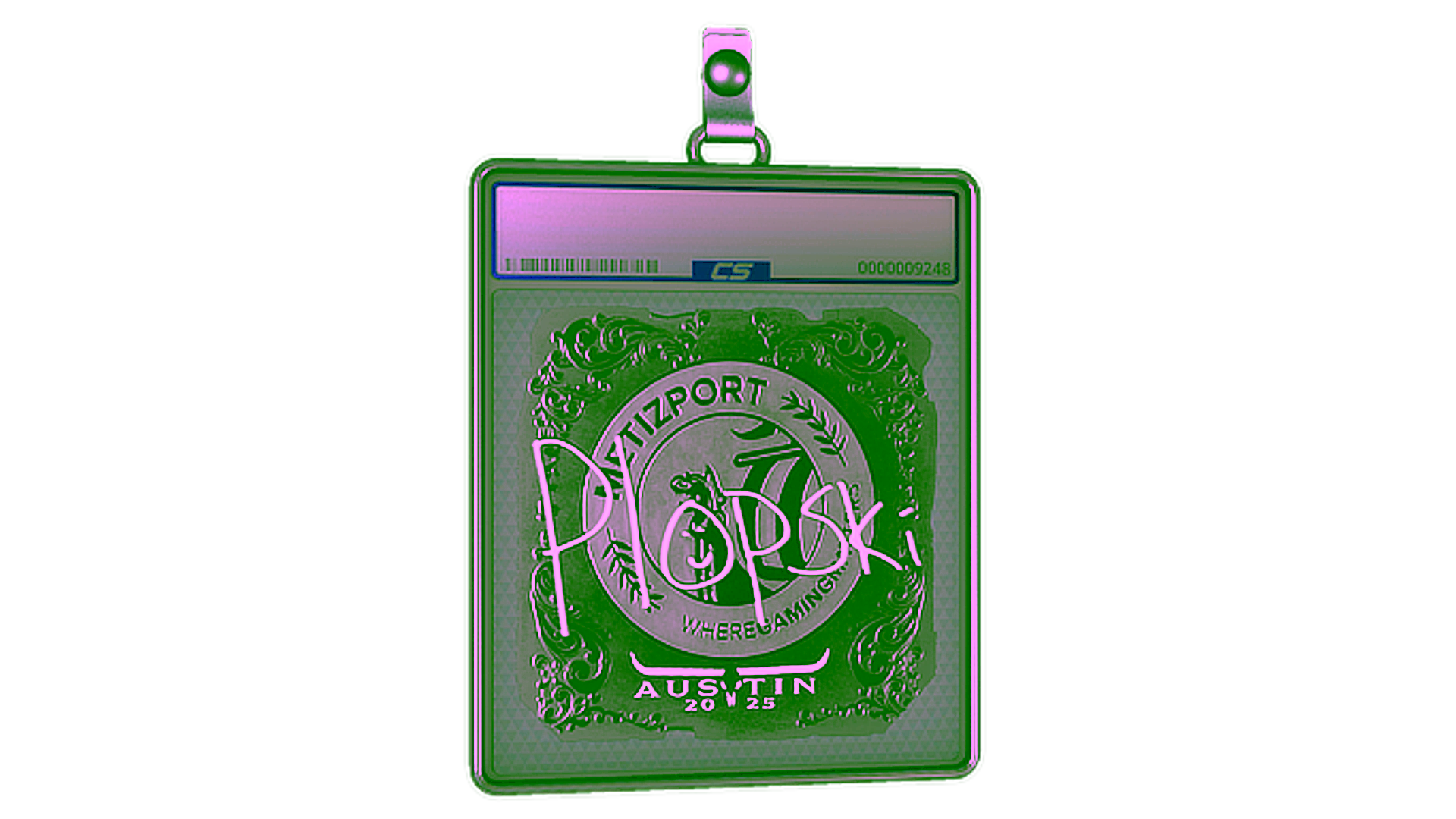 Display for Sticker Slab | Plopski (Foil) | Austin 2025