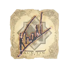 Sticker khaN Austin 2025