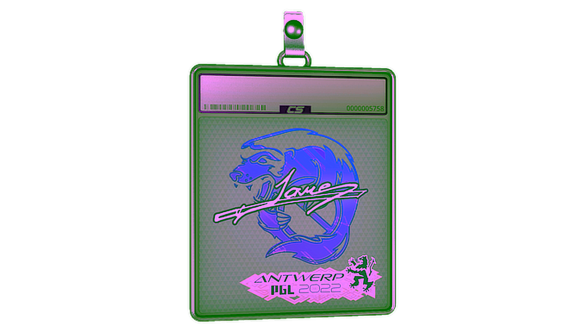 Mostrar para Sticker Slab | Jame (Holo) | Antwerp 2022
