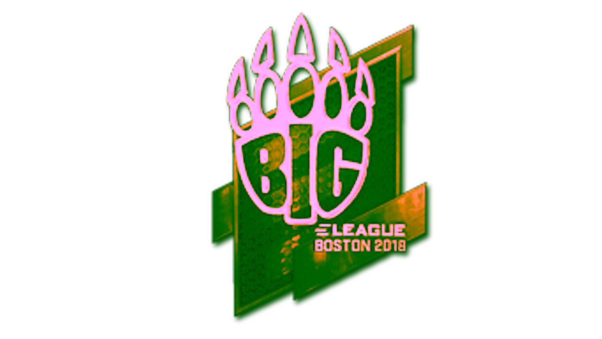 Display for Sticker | BIG (Gold) | Boston 2018