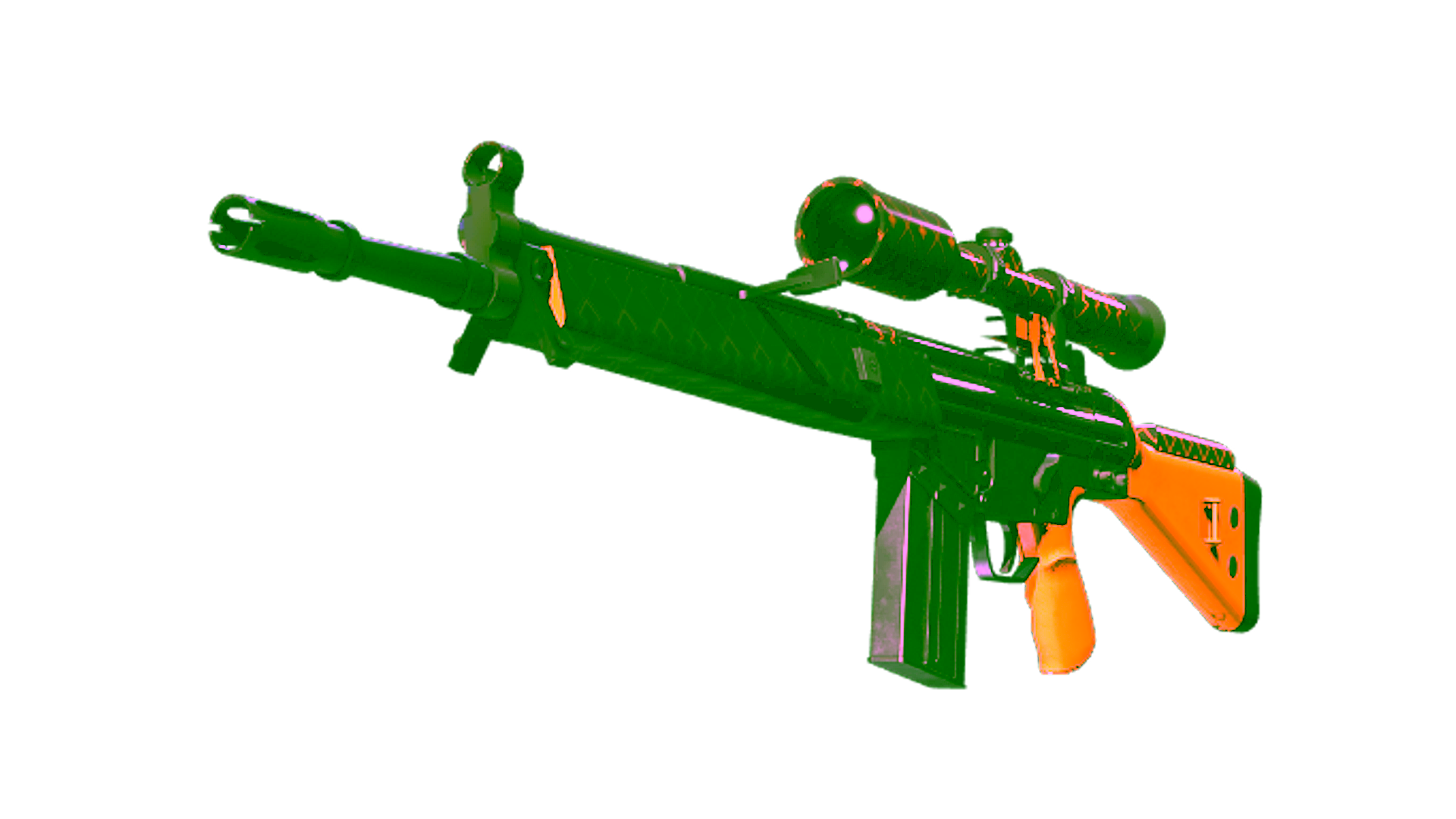 Display for G3SG1 | Orange Kimono (Factory New)