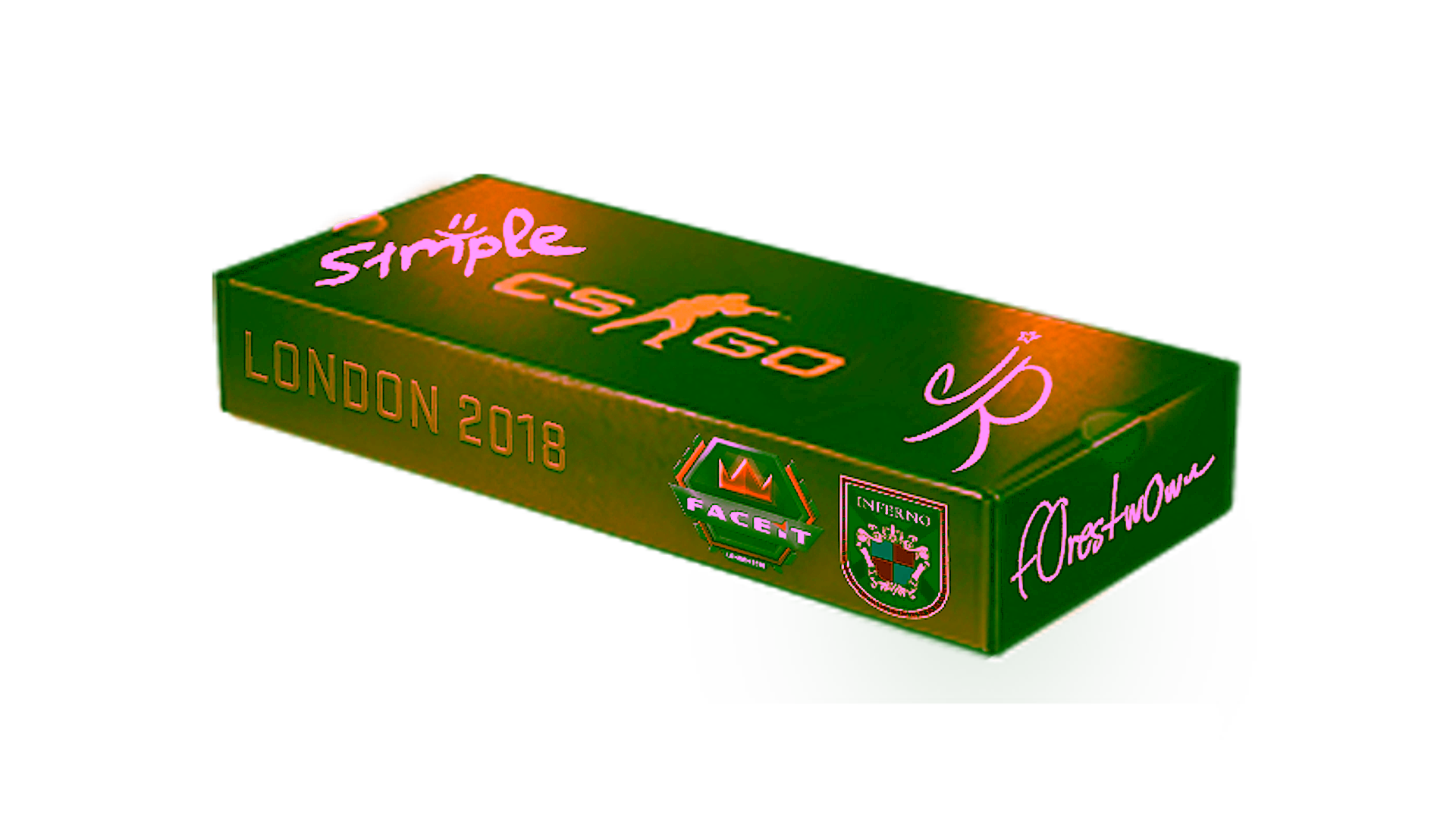 Display for London 2018 Inferno Souvenir Package
