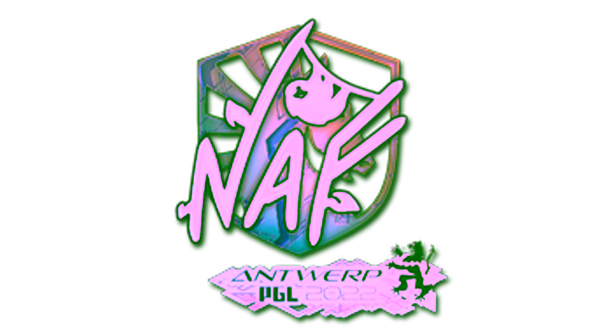Display for Sticker | NAF (Holo) | Antwerp 2022