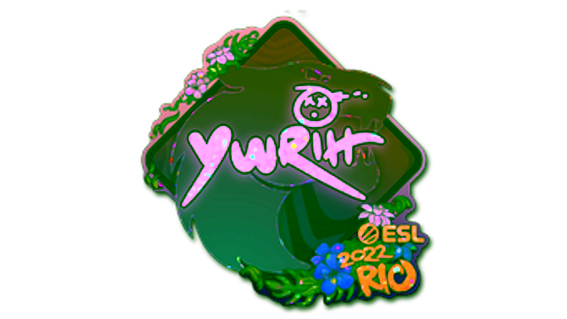 Display for Sticker | yuurih (Glitter) | Rio 2022