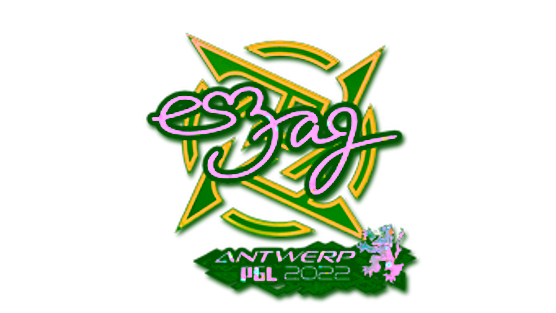 Display for Sticker | es3tag (Glitter) | Antwerp 2022
