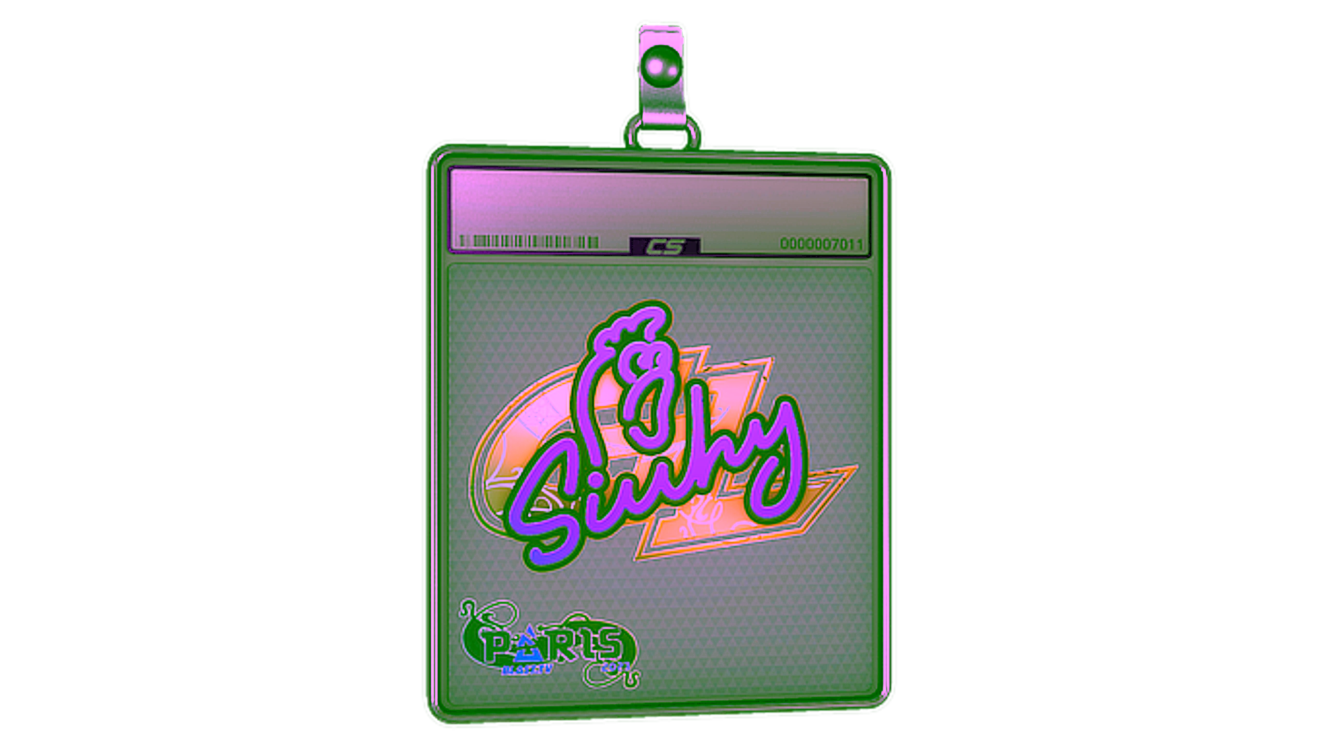 Display for Sticker Slab | siuhy (Holo) | Paris 2023