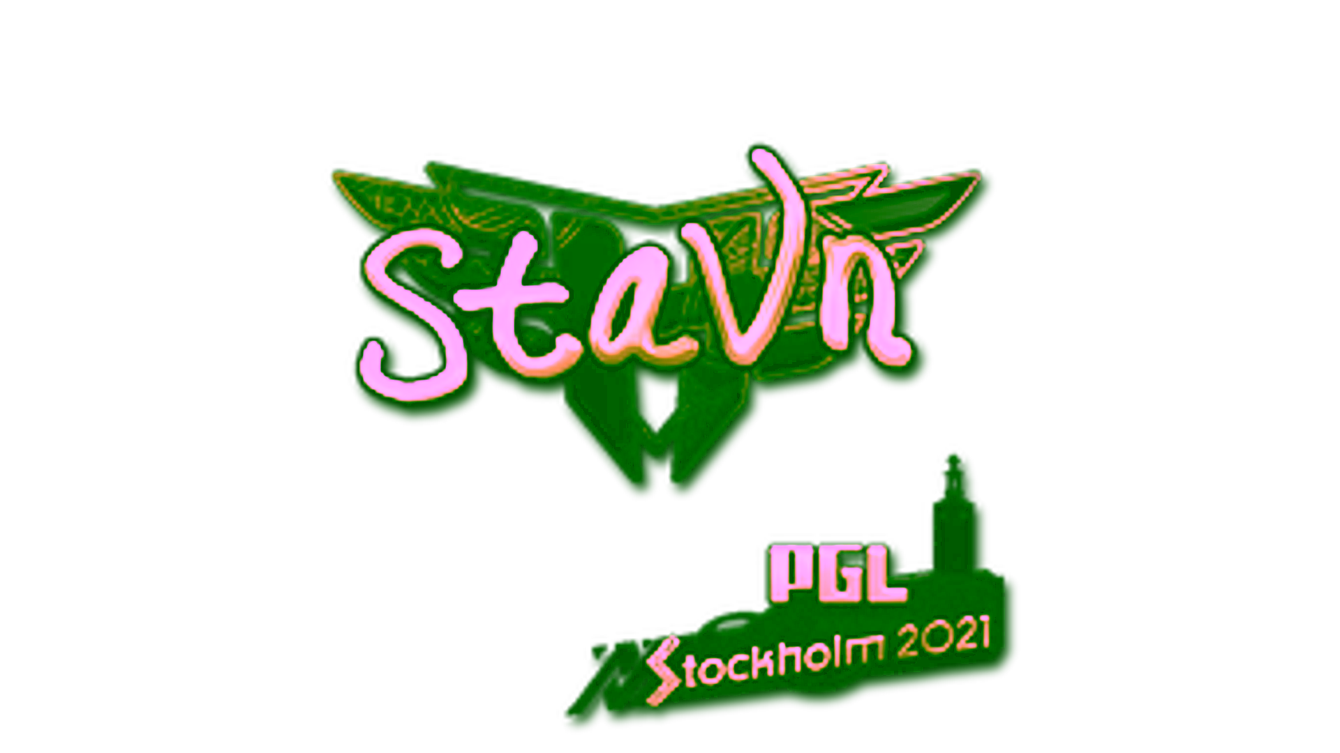 Affichage pour Sticker | stavn (Gold) | Stockholm 2021