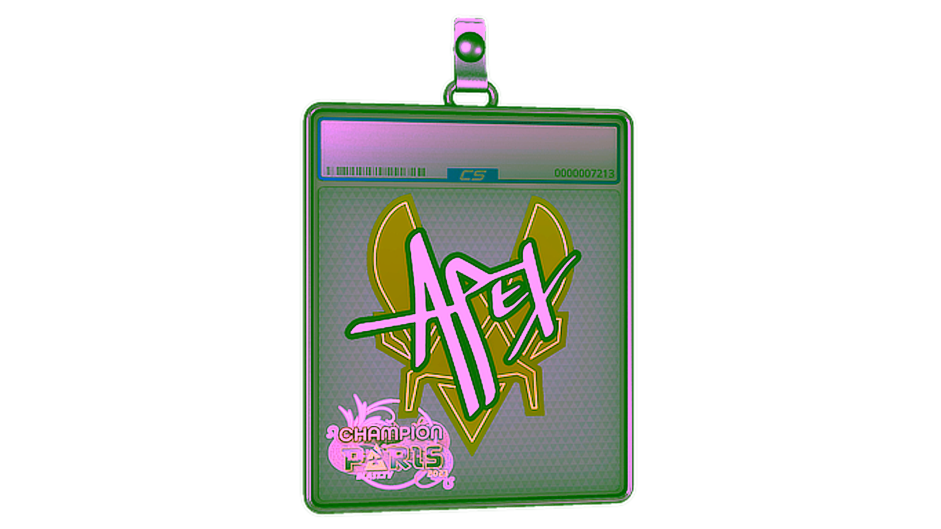 Display for Sticker Slab | apEX (Champion) | Paris 2023