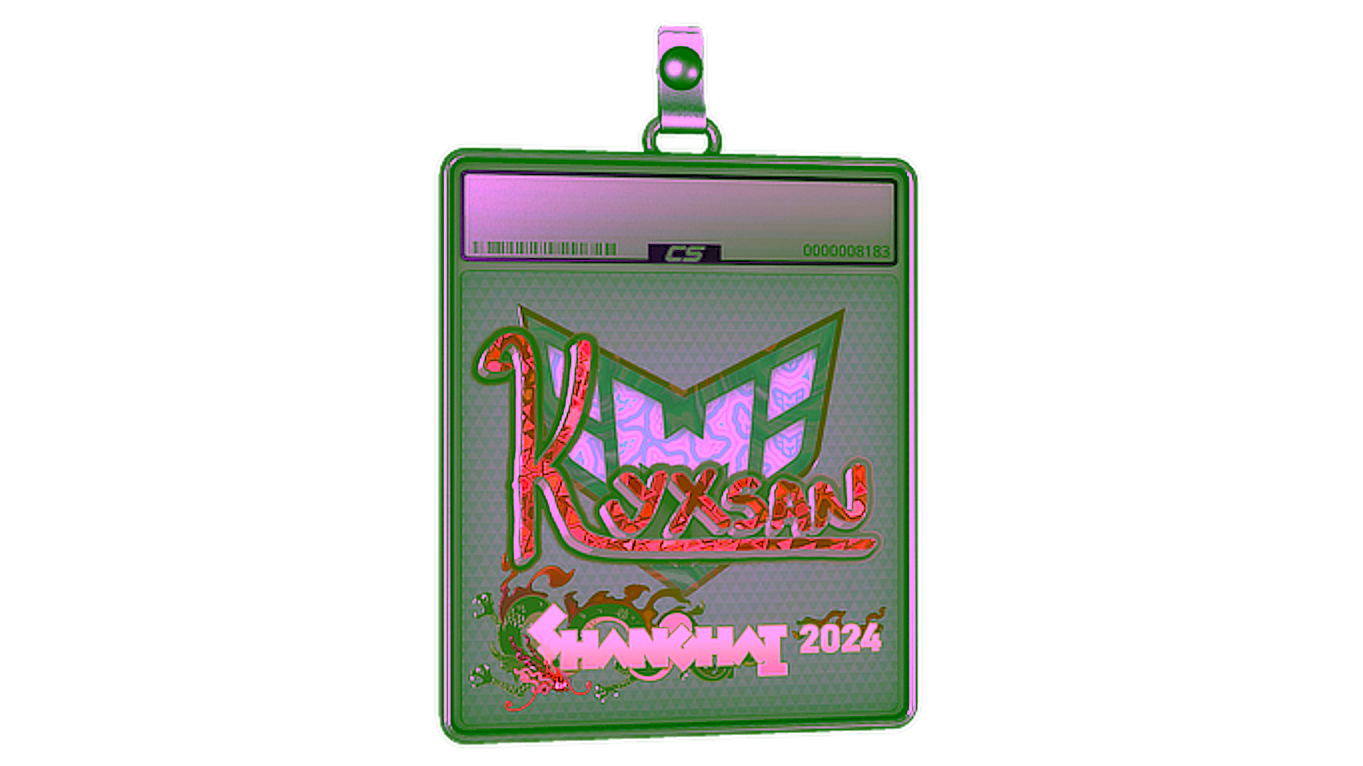Exibição para Sticker Slab | kyxsan (Holo) | Shanghai 2024