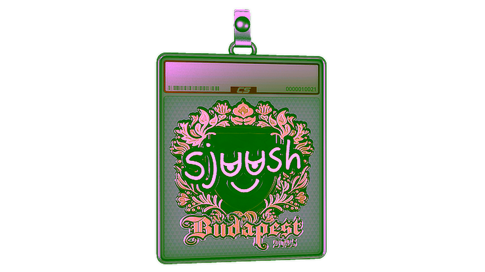 Display for Sticker Slab | sjuush (Gold) | Budapest 2025