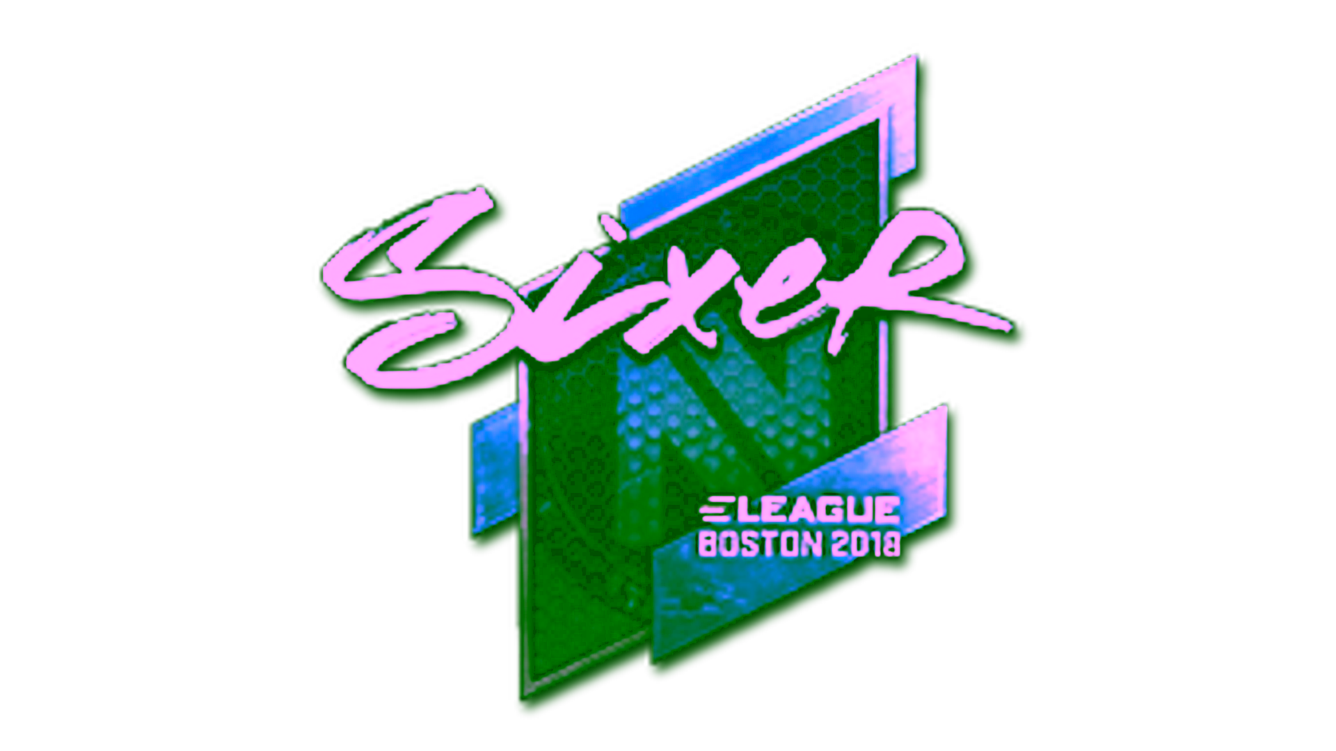 Sticker | SIXER (Foil) | Boston 2018 için görüntü