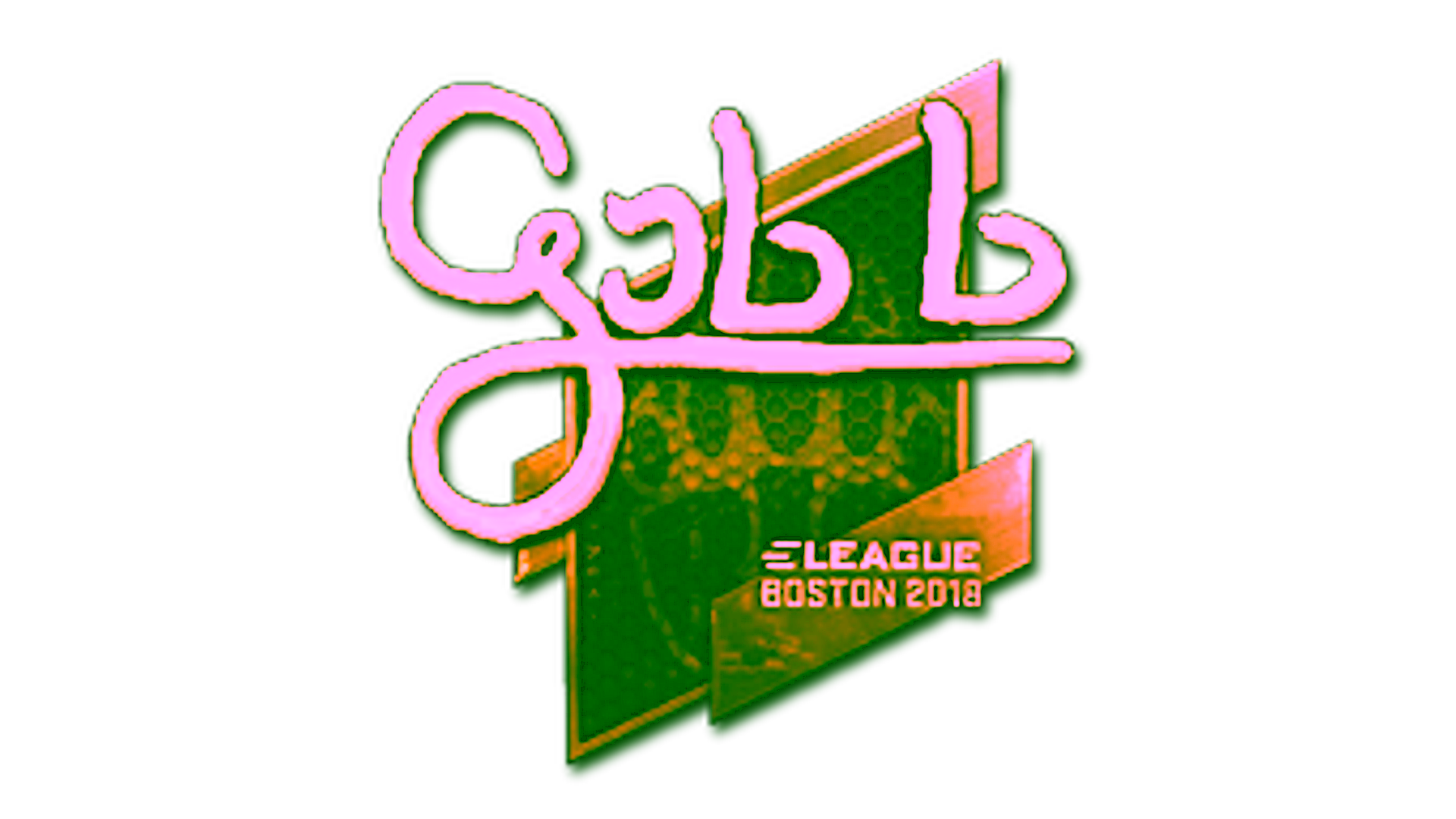 Anzeige für Sticker | gob b (Gold) | Boston 2018