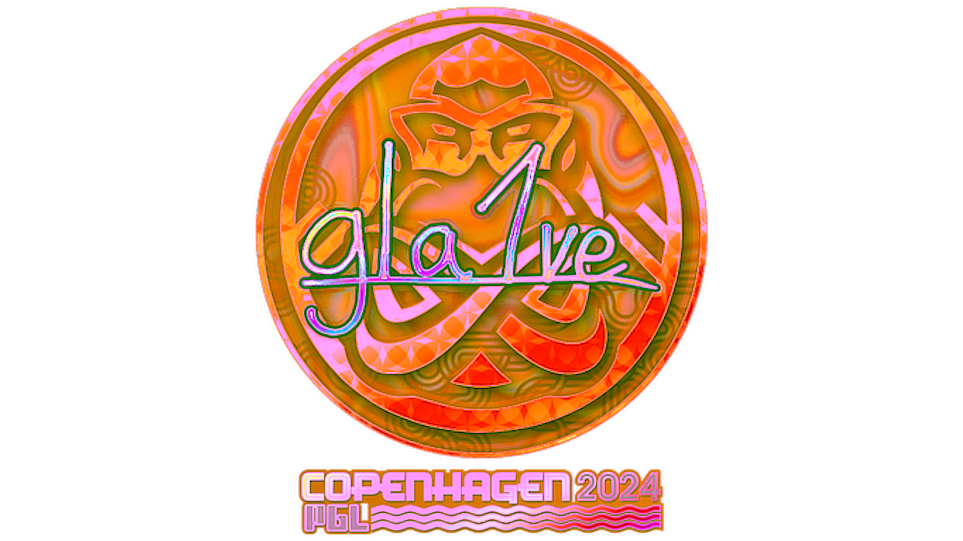 Display for Sticker | gla1ve (Holo) | Copenhagen 2024