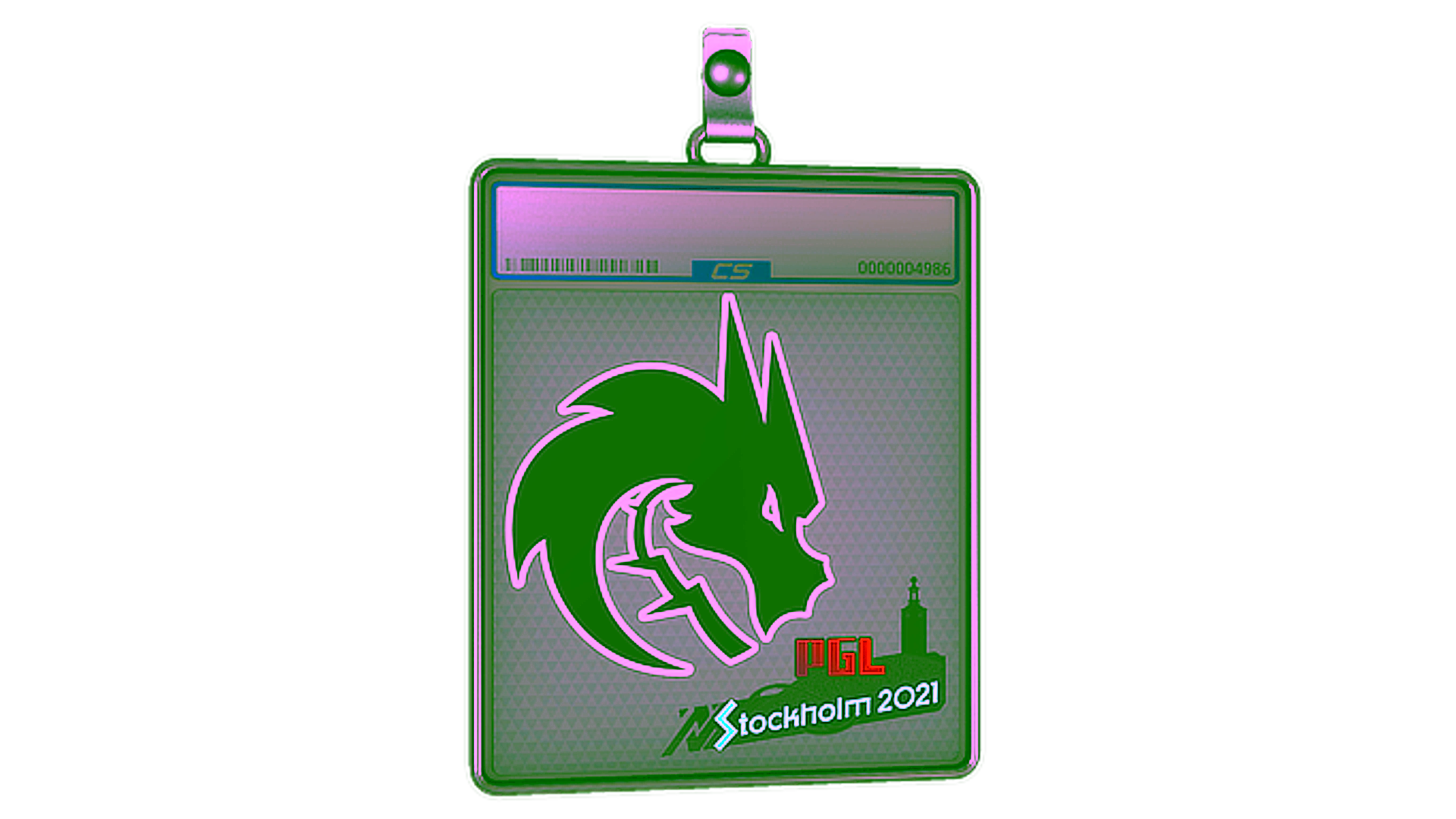 Display for Sticker Slab | Team Spirit | Stockholm 2021