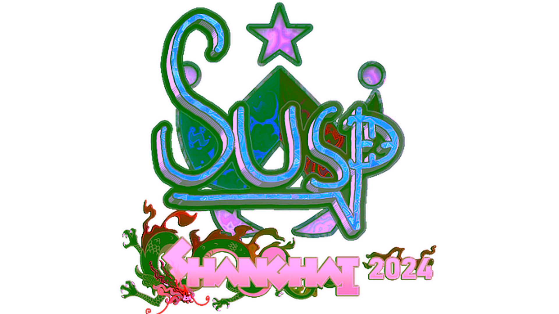 Display for Sticker | susp (Holo) | Shanghai 2024