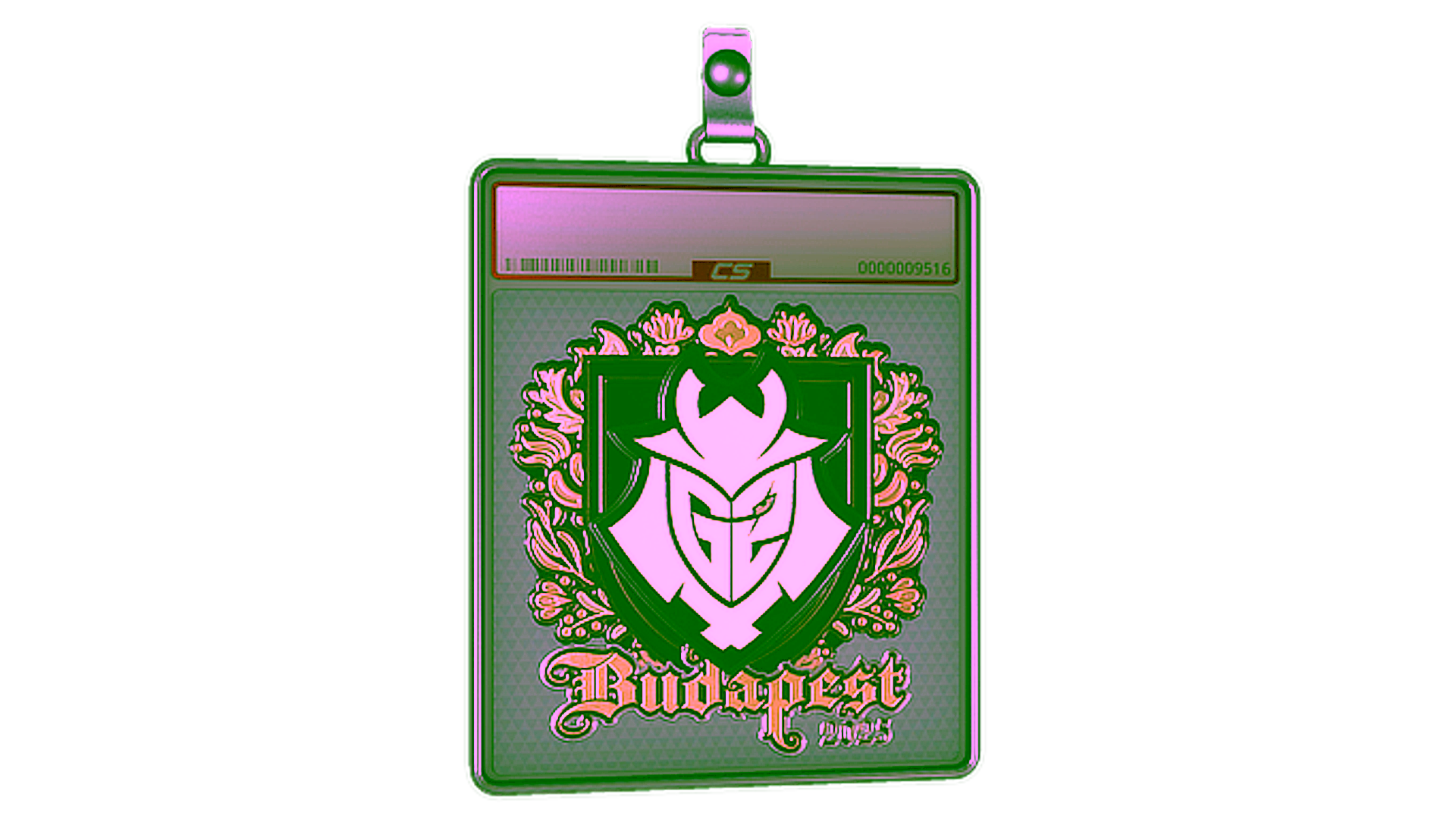 Affichage pour Sticker Slab | G2 esports (Gold) | Budapest 2025