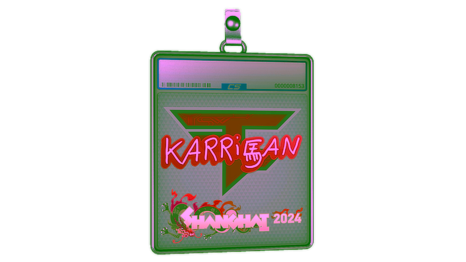 Affichage pour Sticker Slab | karrigan | Shanghai 2024