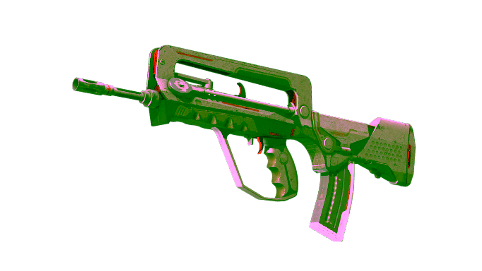 Display for FAMAS | Mecha Industries (Battle-Scarred)