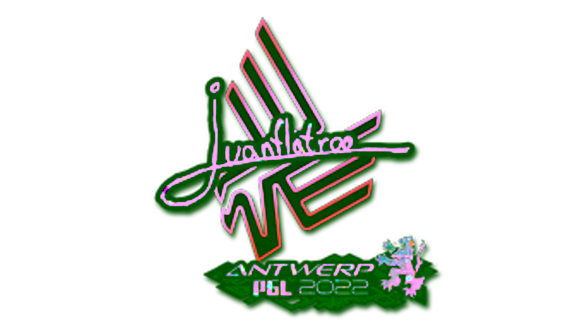 Display for Sticker | juanflatroo (Glitter) | Antwerp 2022