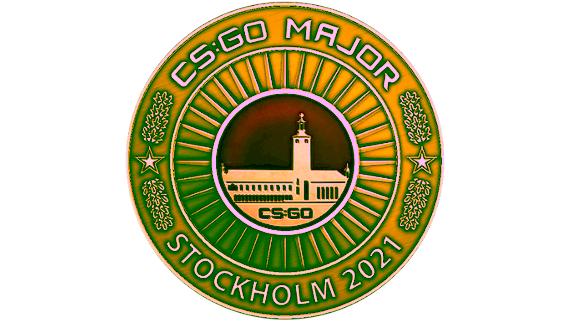 Display for Stockholm 2021 Gold Coin