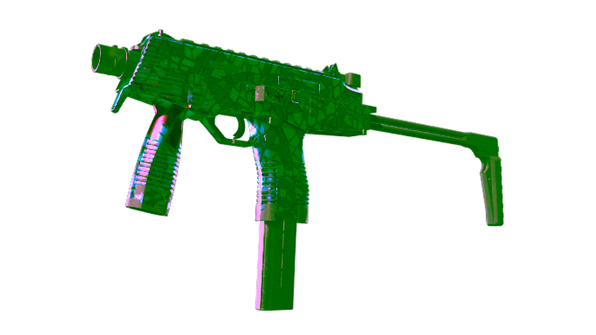 Display for Souvenir MP9 | Stained Glass (Well-Worn)