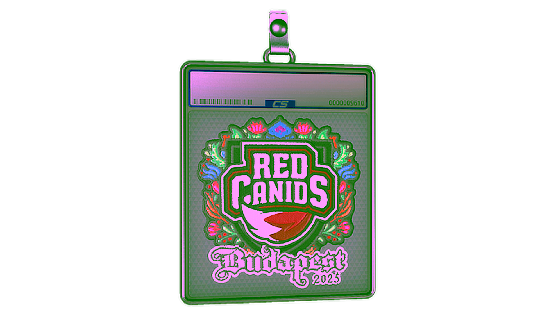 Display for Sticker Slab | RED Canids (Embroidered) | Budapest 2025