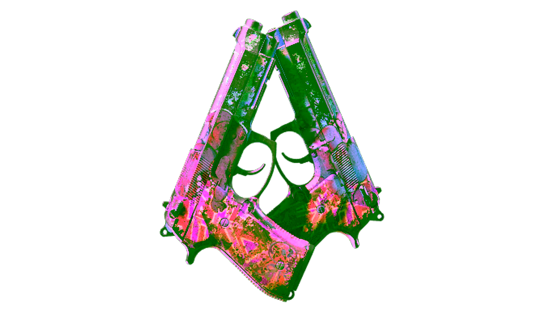 Display for Dual Berettas | Sweet Little Angels (Battle-Scarred)