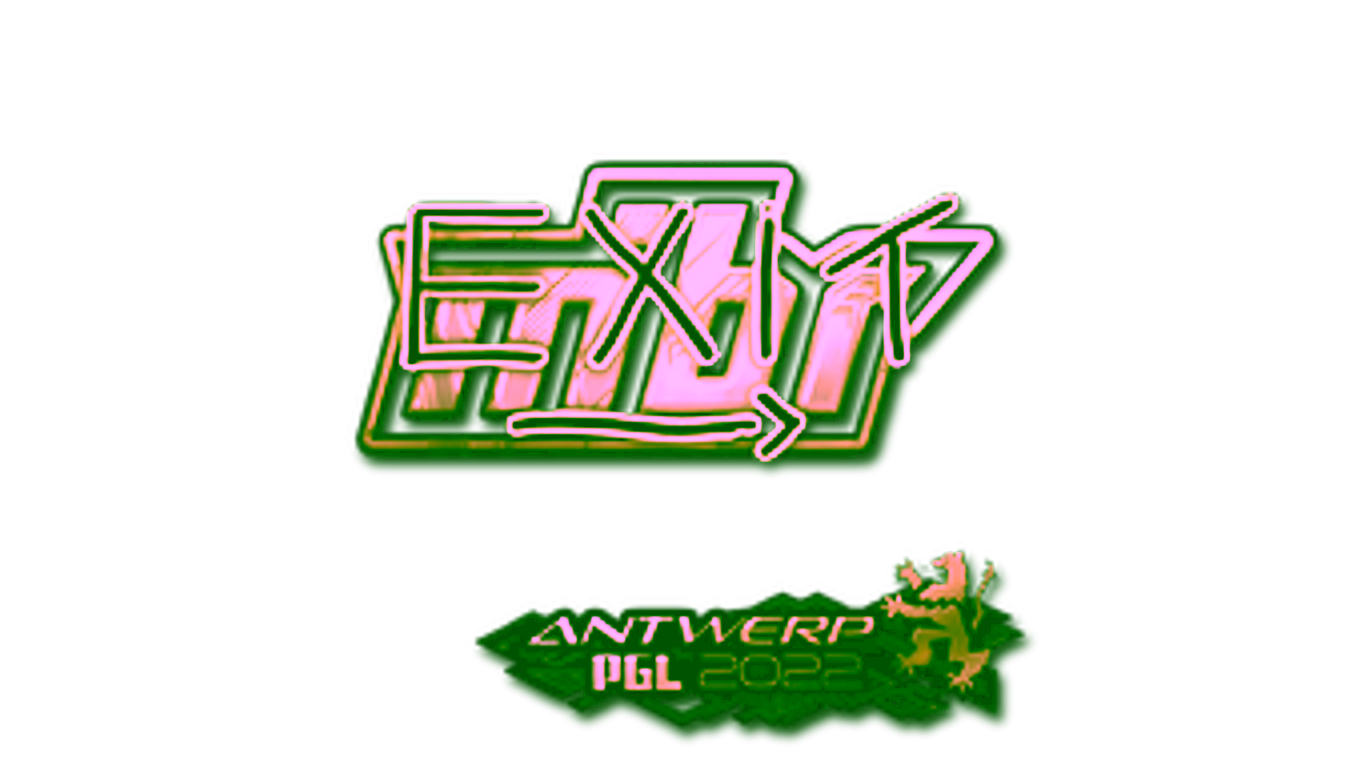 Display for Sticker | exit (Gold) | Antwerp 2022