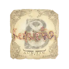 Sticker kensizor Austin 2025