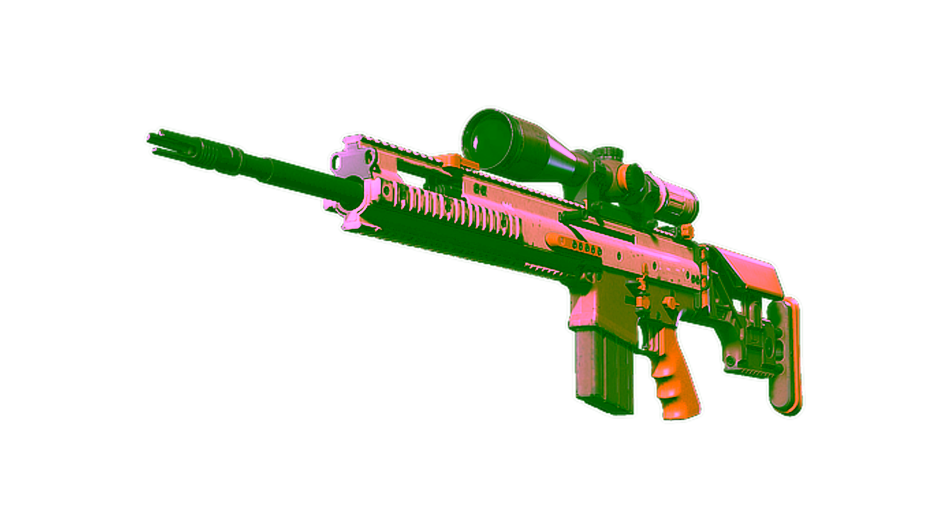 Display for Souvenir SCAR-20 | Short Ochre (Field-Tested)