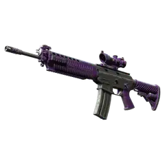 StatTrak™ SG 553 | Ultraviolet (Battle-Scarred)