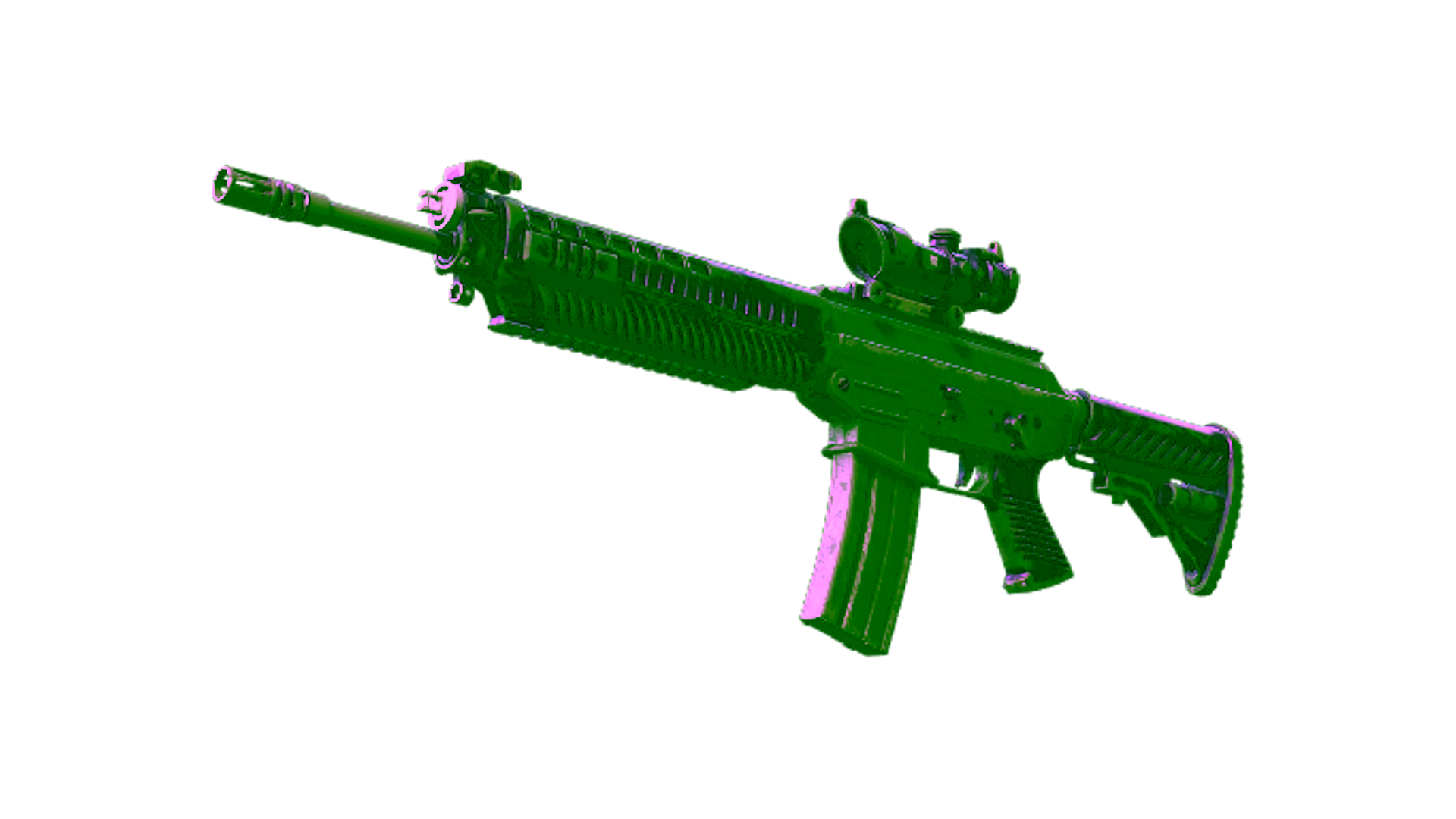 Display for StatTrak™ SG 553 | Ultraviolet (Battle-Scarred)