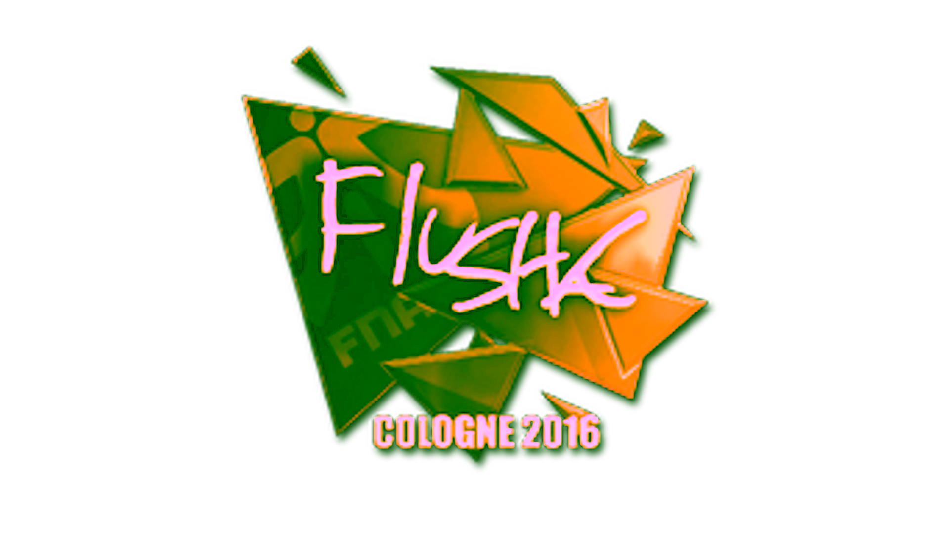 Wyświetl dla Sticker | flusha (Gold) | Cologne 2016