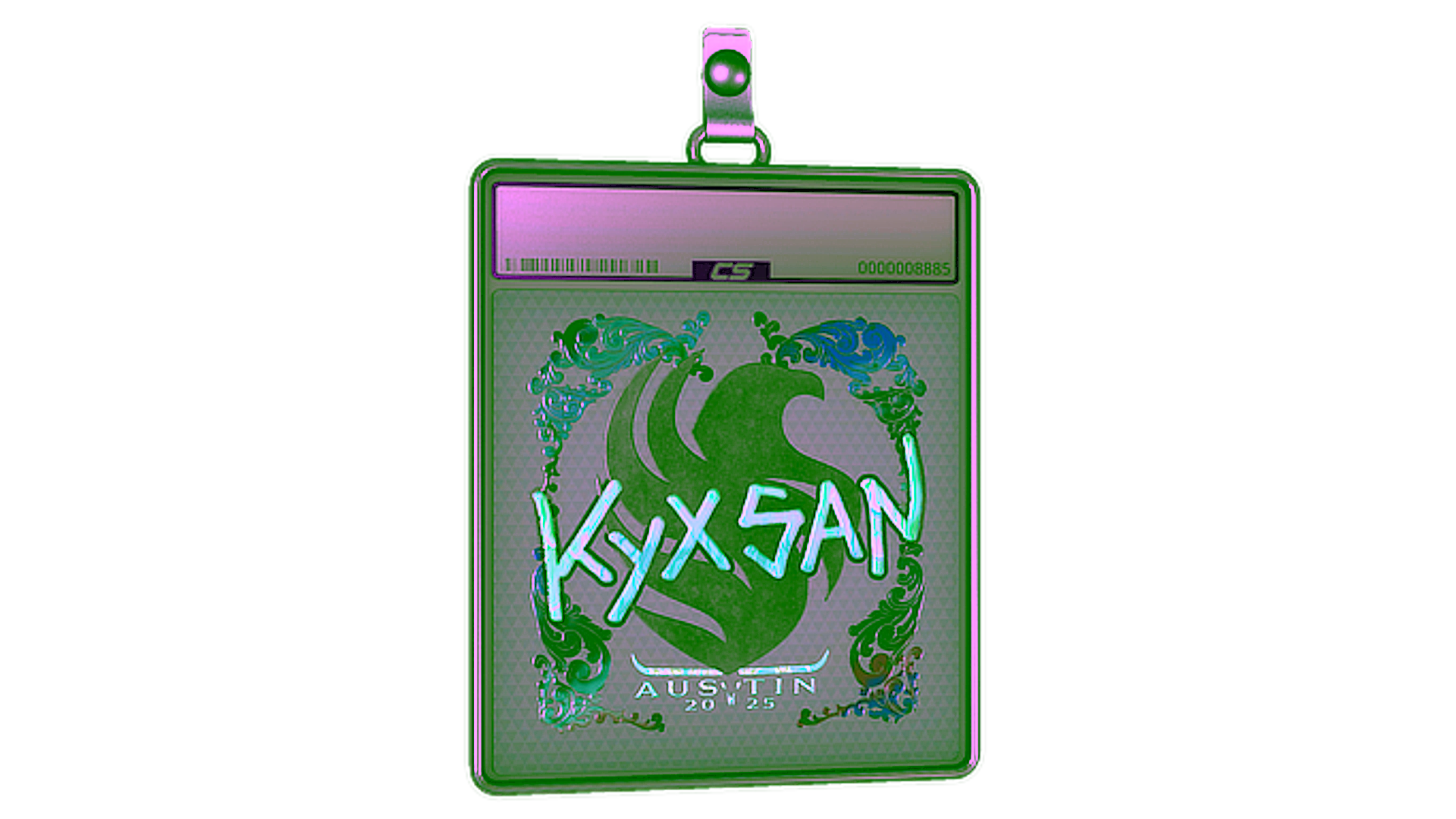 Display for Sticker Slab | kyxsan (Holo) | Austin 2025