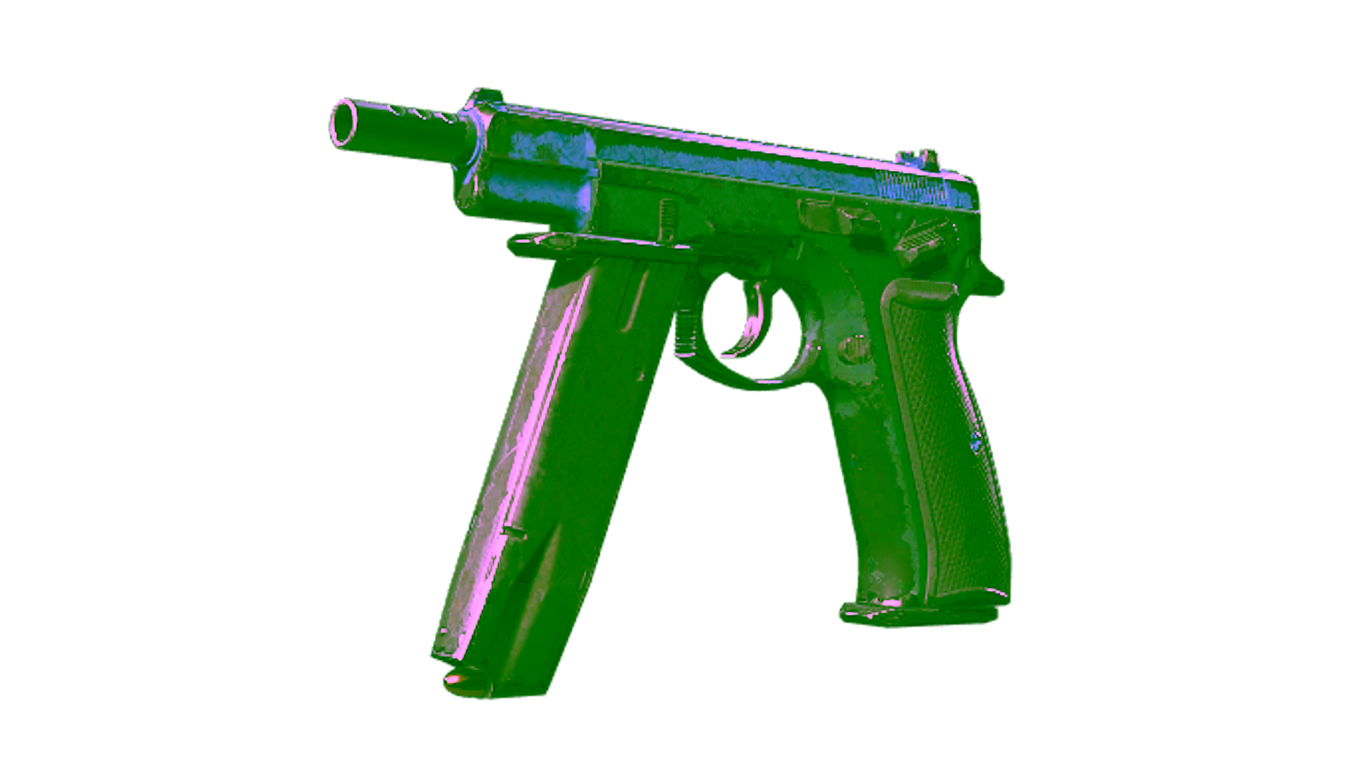 Display for CZ75-Auto | Indigo (Battle-Scarred)