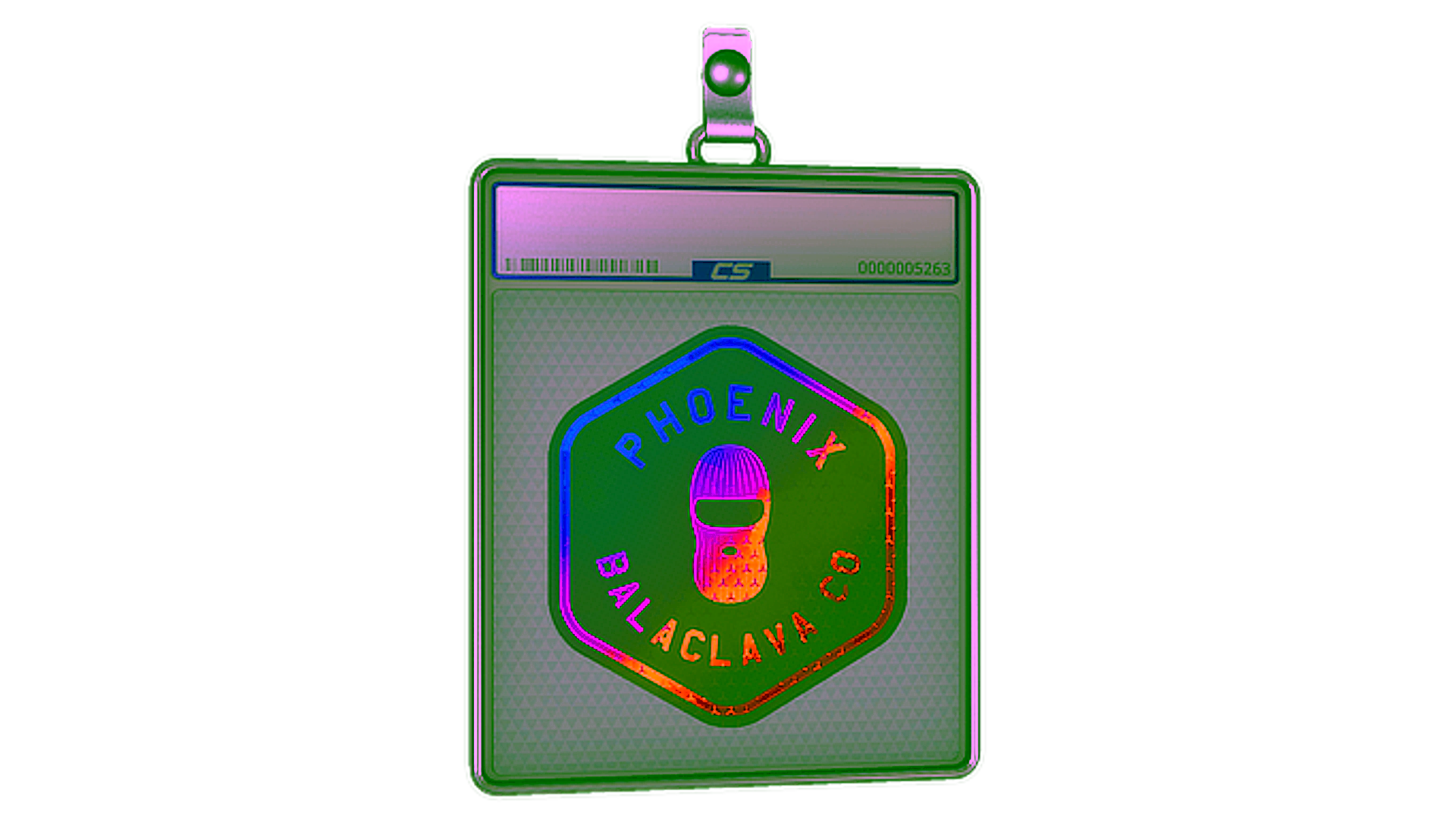 Display for Sticker Slab | Phoenix Balaclava Co. (Holo)