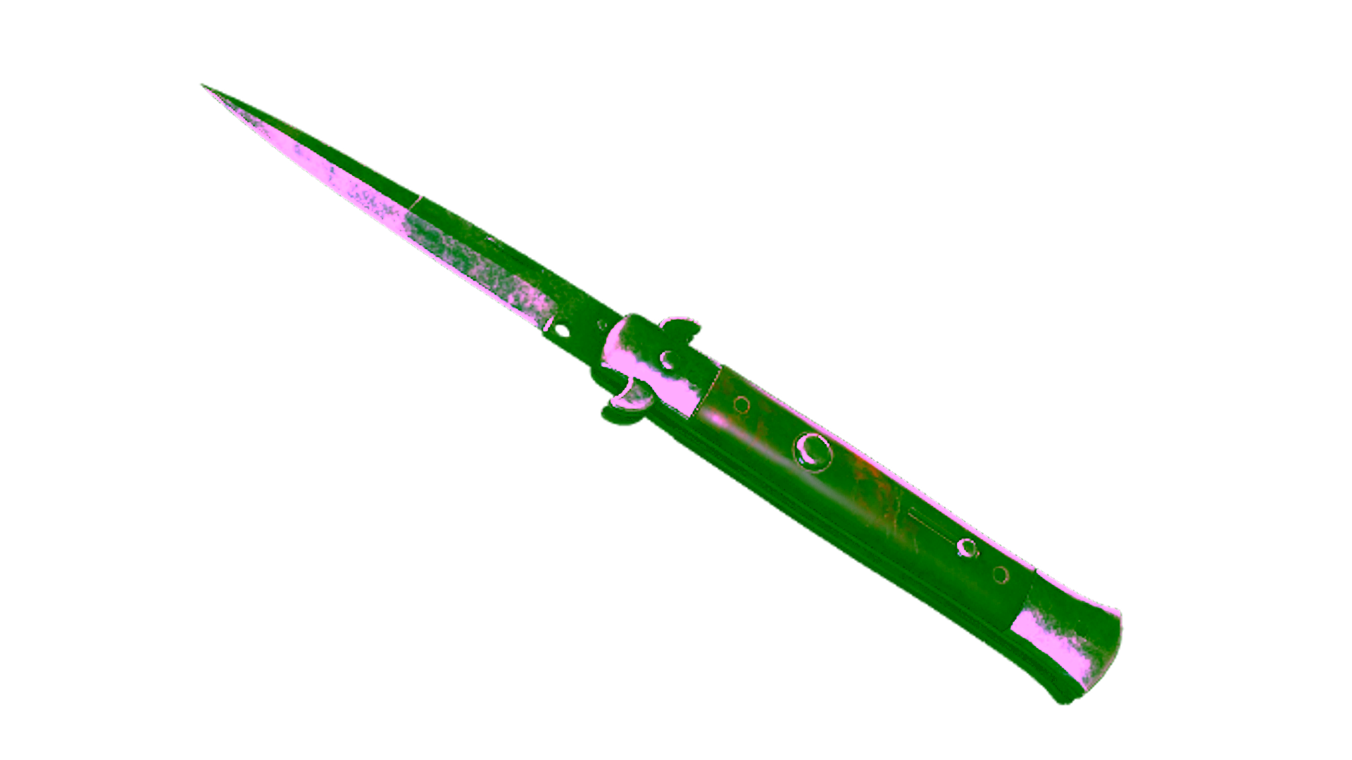 Display for ★ StatTrak™ Stiletto Knife | Stained (Battle-Scarred)