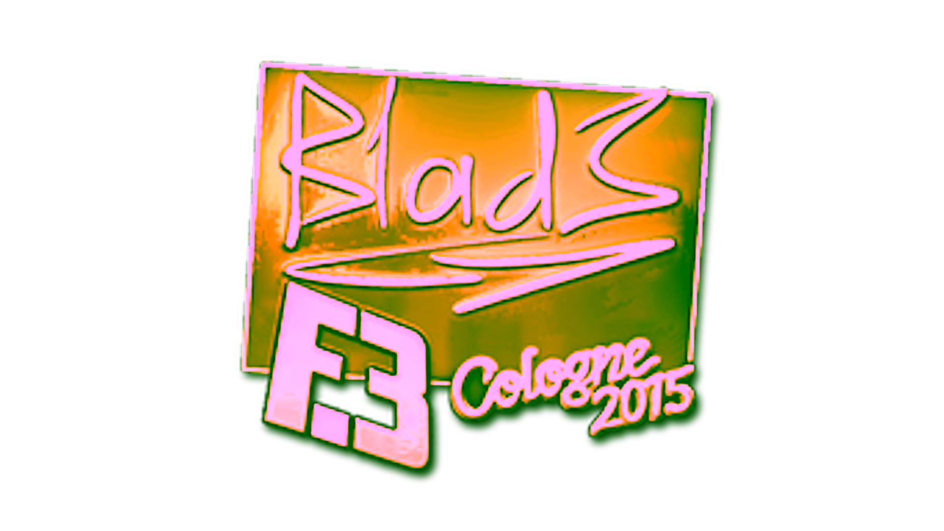 Wyświetl dla Sticker | B1ad3 (Gold) | Cologne 2015