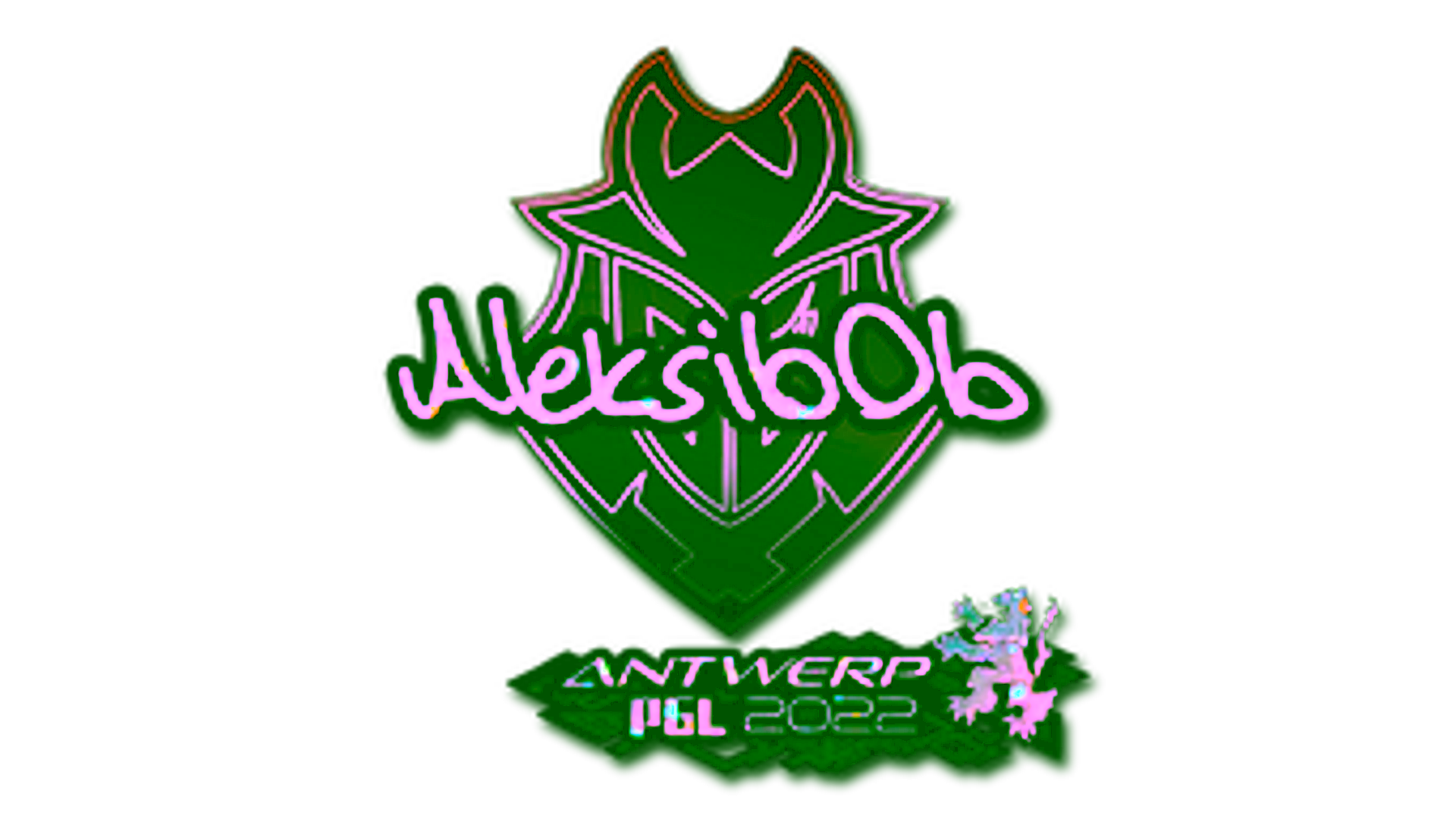 Display for Sticker | Aleksib (Glitter) | Antwerp 2022