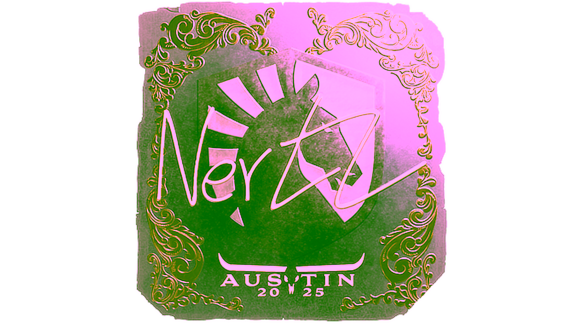 Affichage pour Sticker | NertZ (Gold) | Austin 2025