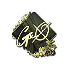 Sticker | gxx- (Gold) | Rio 2022