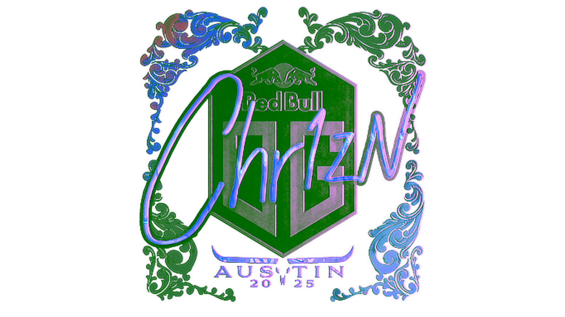 Display for Sticker | Chr1zN (Holo) | Austin 2025