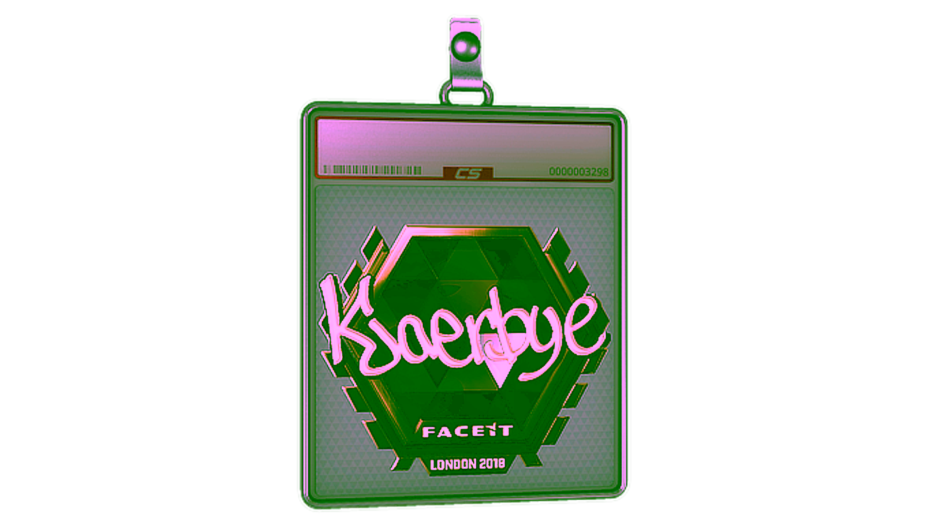 Display for Sticker Slab | Kjaerbye (Gold) | London 2018