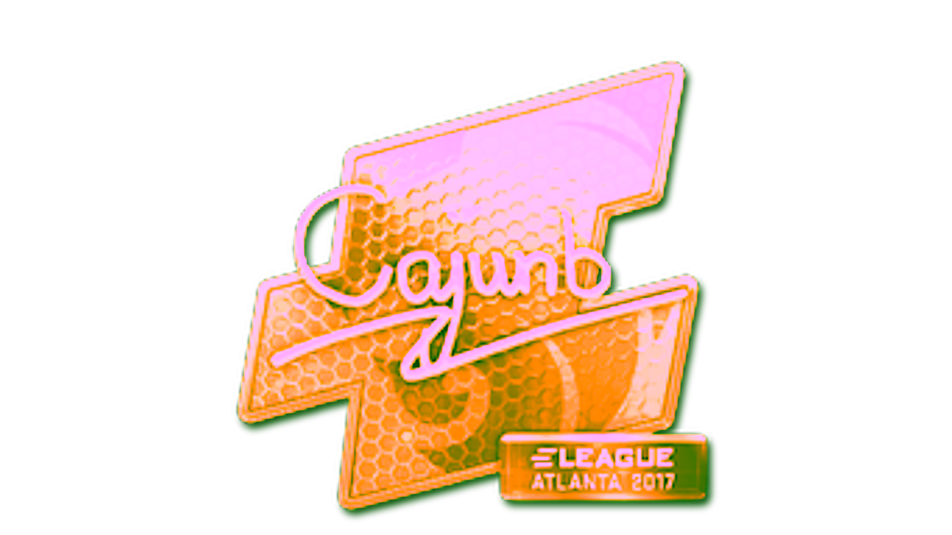 Display for Sticker | cajunb (Gold) | Atlanta 2017