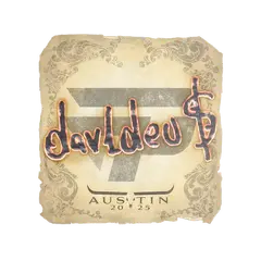 Sticker dav1deuS Austin 2025