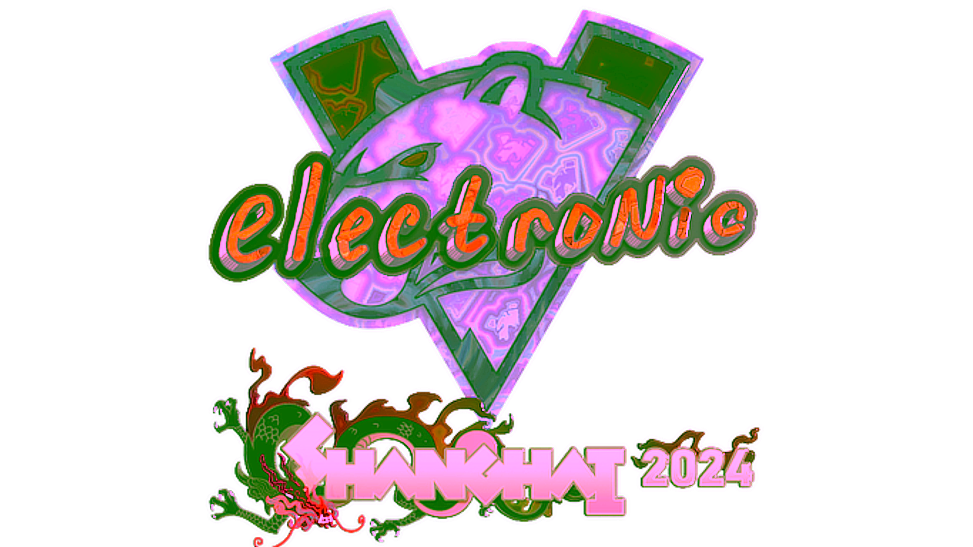 Affichage pour Sticker | electronic (Holo) | Shanghai 2024