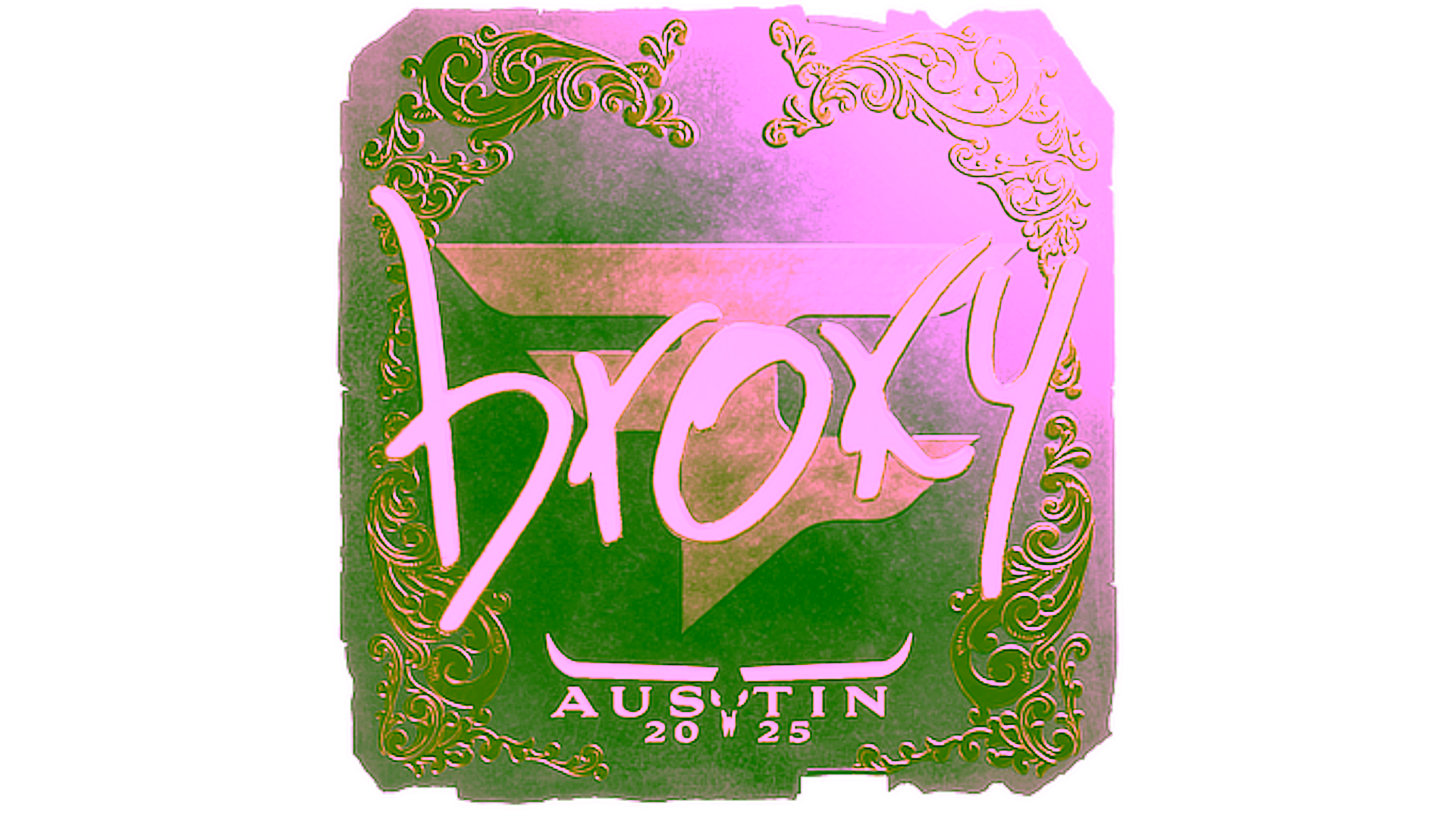 Sticker | broky (Gold) | Austin 2025 için görüntü