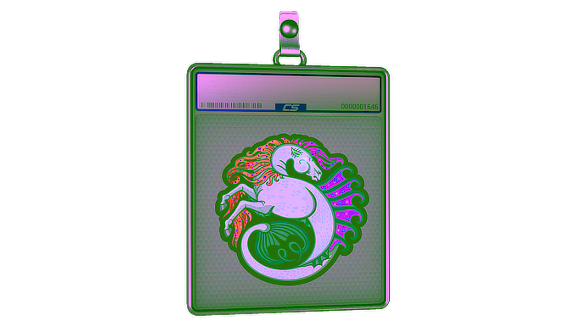 Anzeige für Sticker Slab | Hippocamp (Holo)