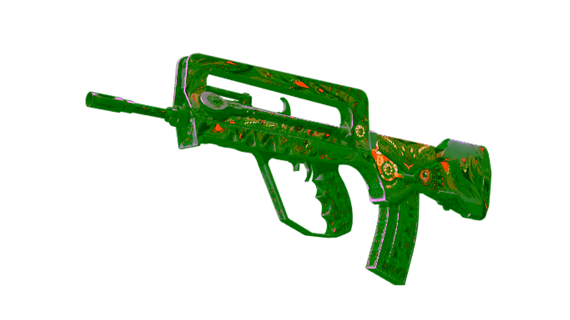 Display for FAMAS | Eye of Athena (Battle-Scarred)