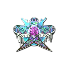 Sticker Blue Swallow